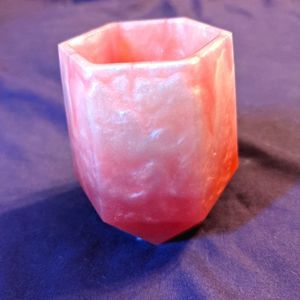 Rose Gold and White Resin Make-up Brush Holder